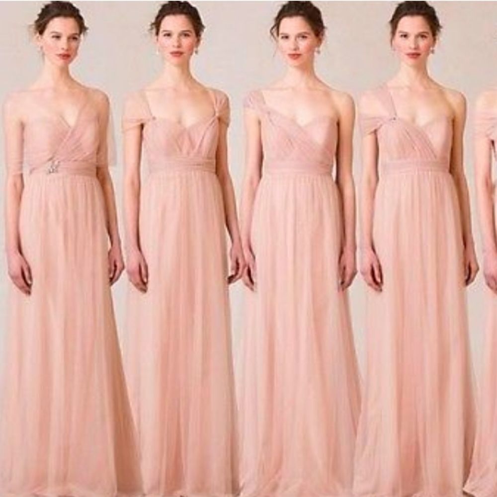 Jenny Yoo Annabelle Convertible Dress Size 0 Blush Pink